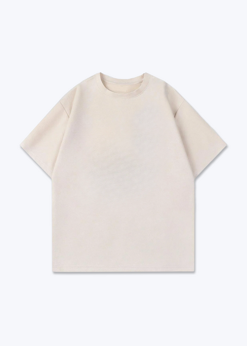 PRETTY GIRLS TEE - Beige Front Base