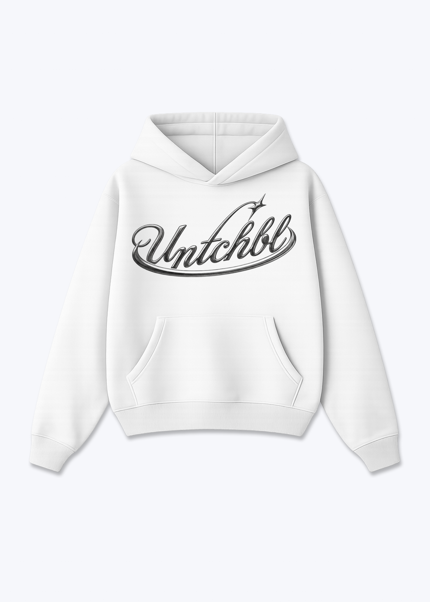 UNTCHBL BASIC HOODIE - White Front (Designed)
