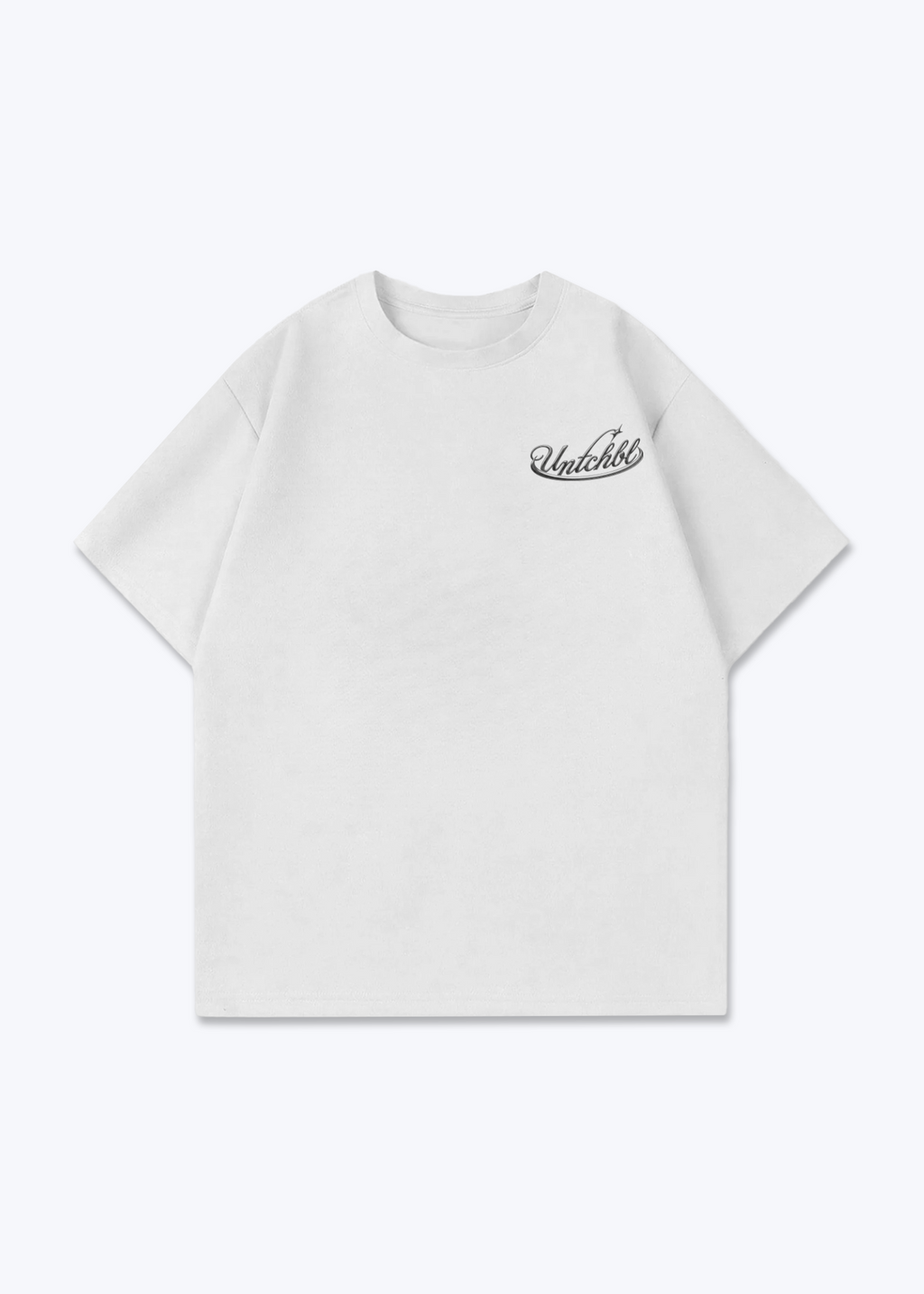 Oversized Shirt - White Front (Designed)