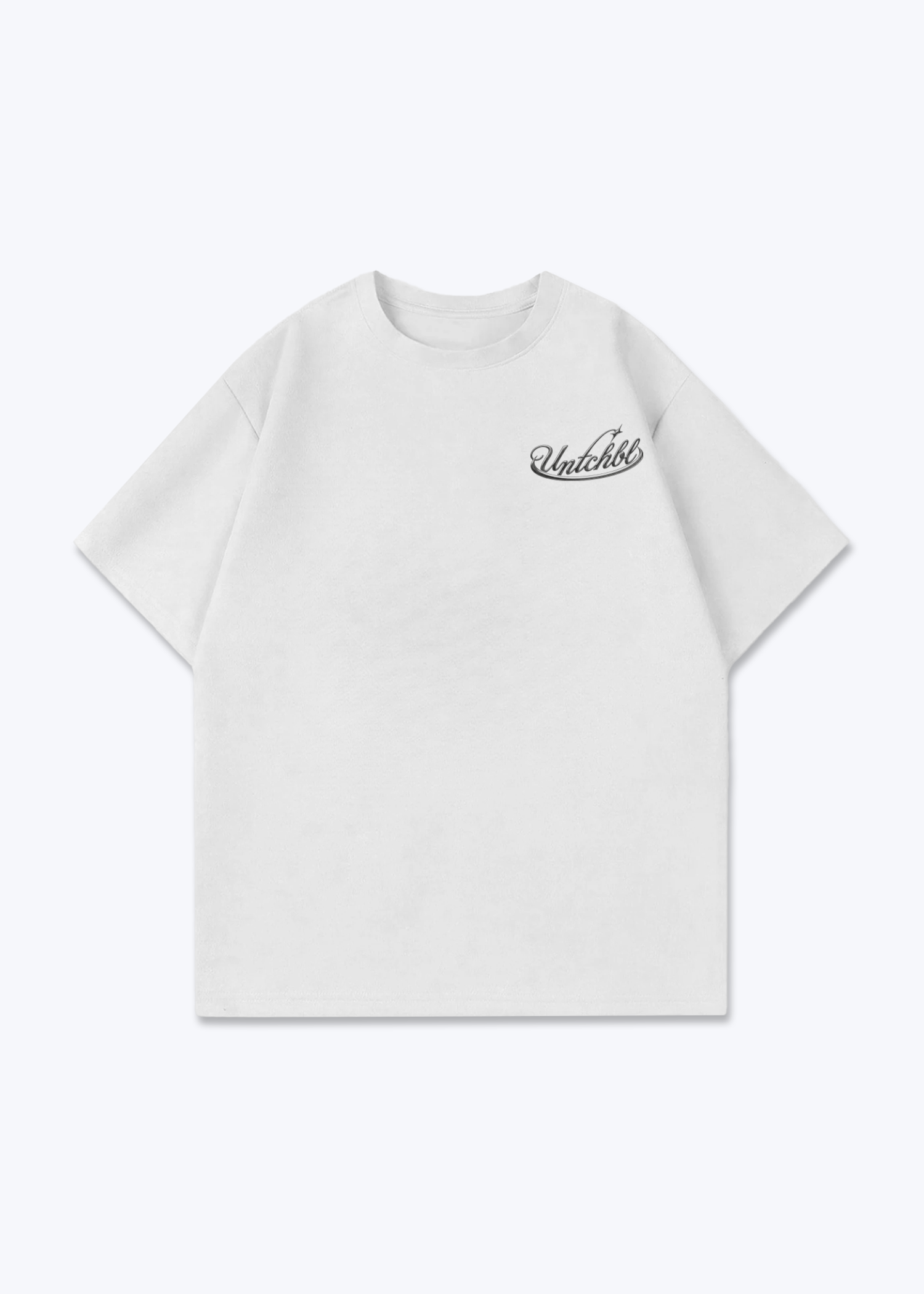 Oversized Shirt - White Front (Designed)