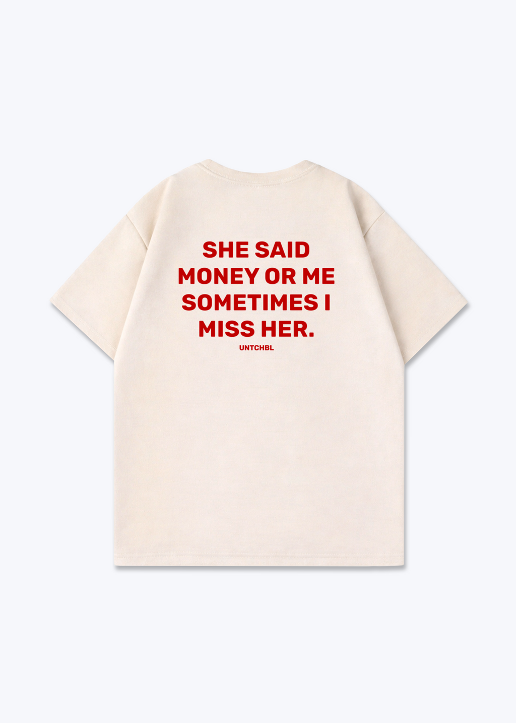 MONEY OR ME - Beige Back (Designed)