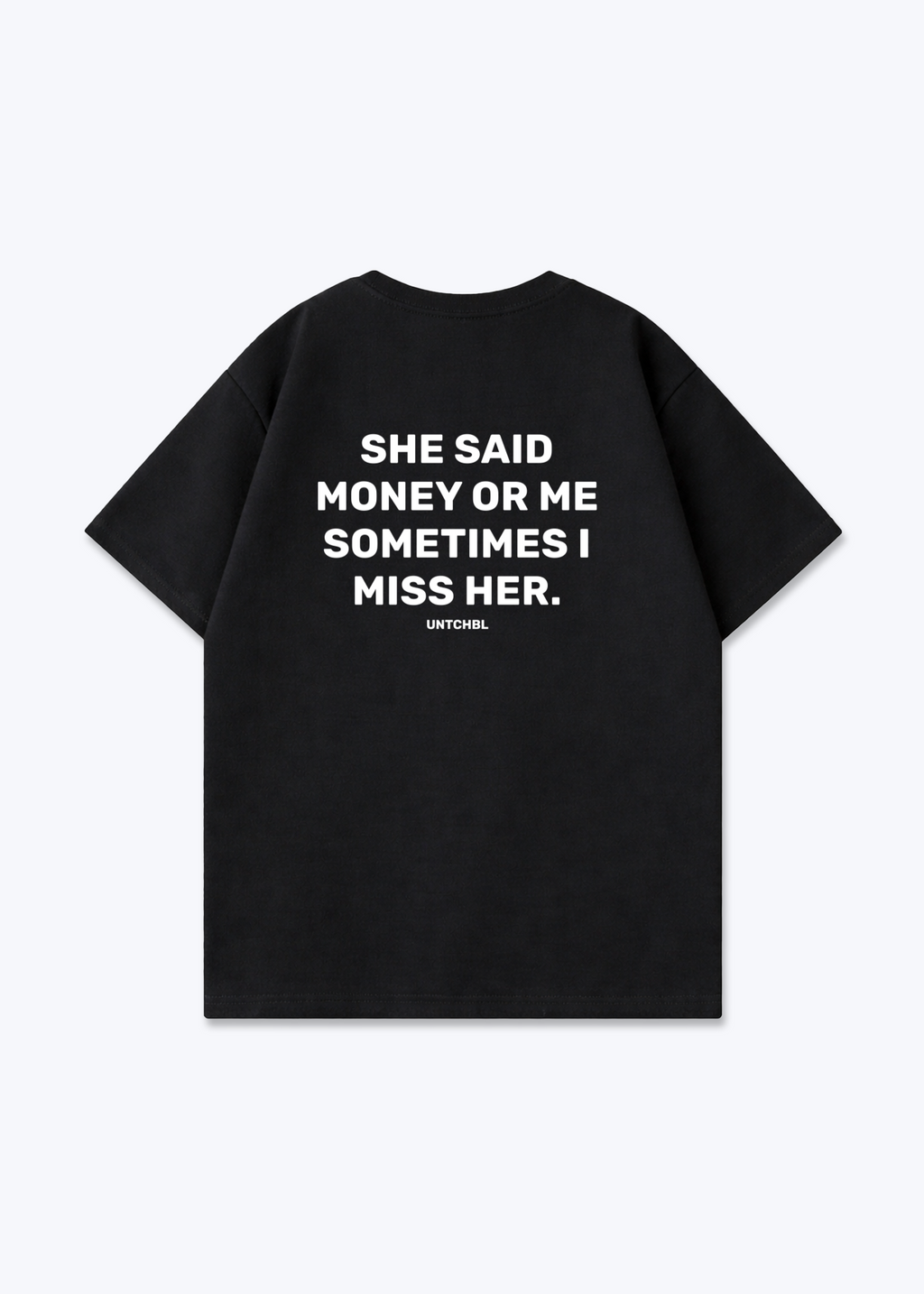 MONEY OR ME - Black Back (Designed)