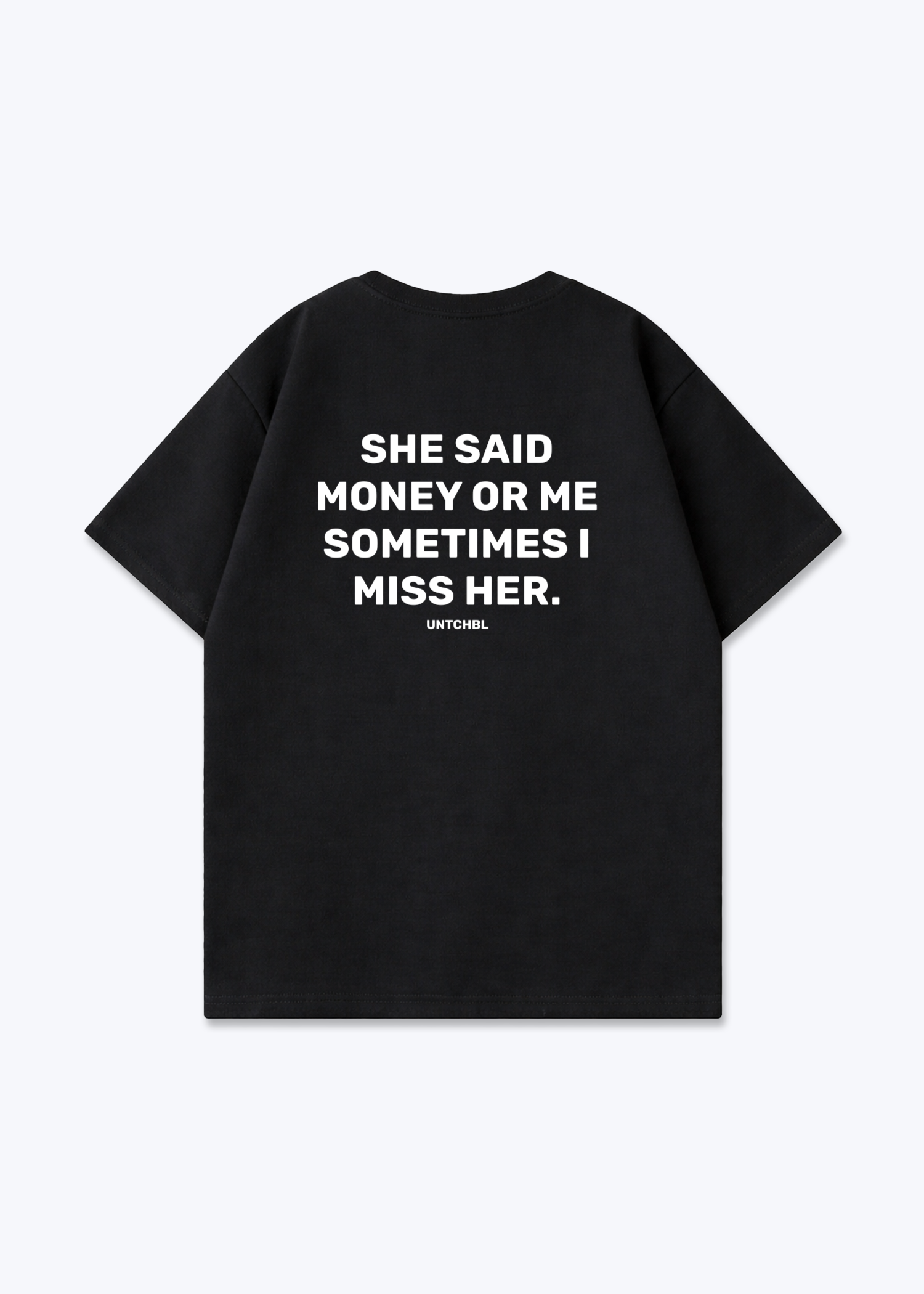 MONEY OR ME - Black Back (Designed)