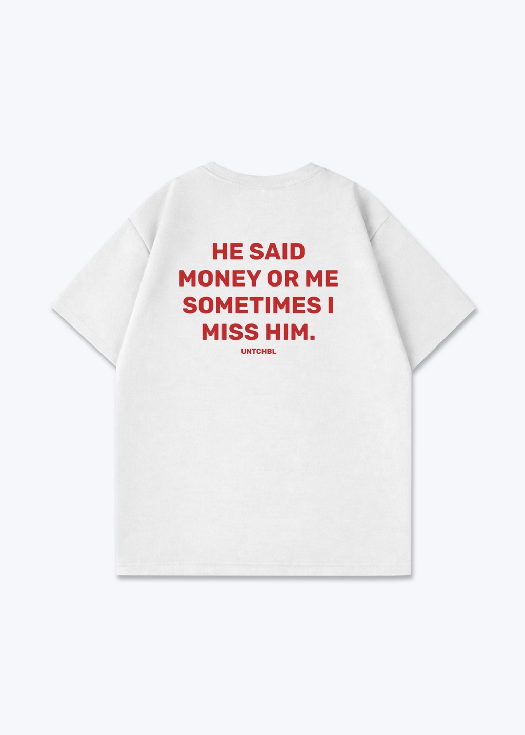 HE SAID - White Back (Designed)