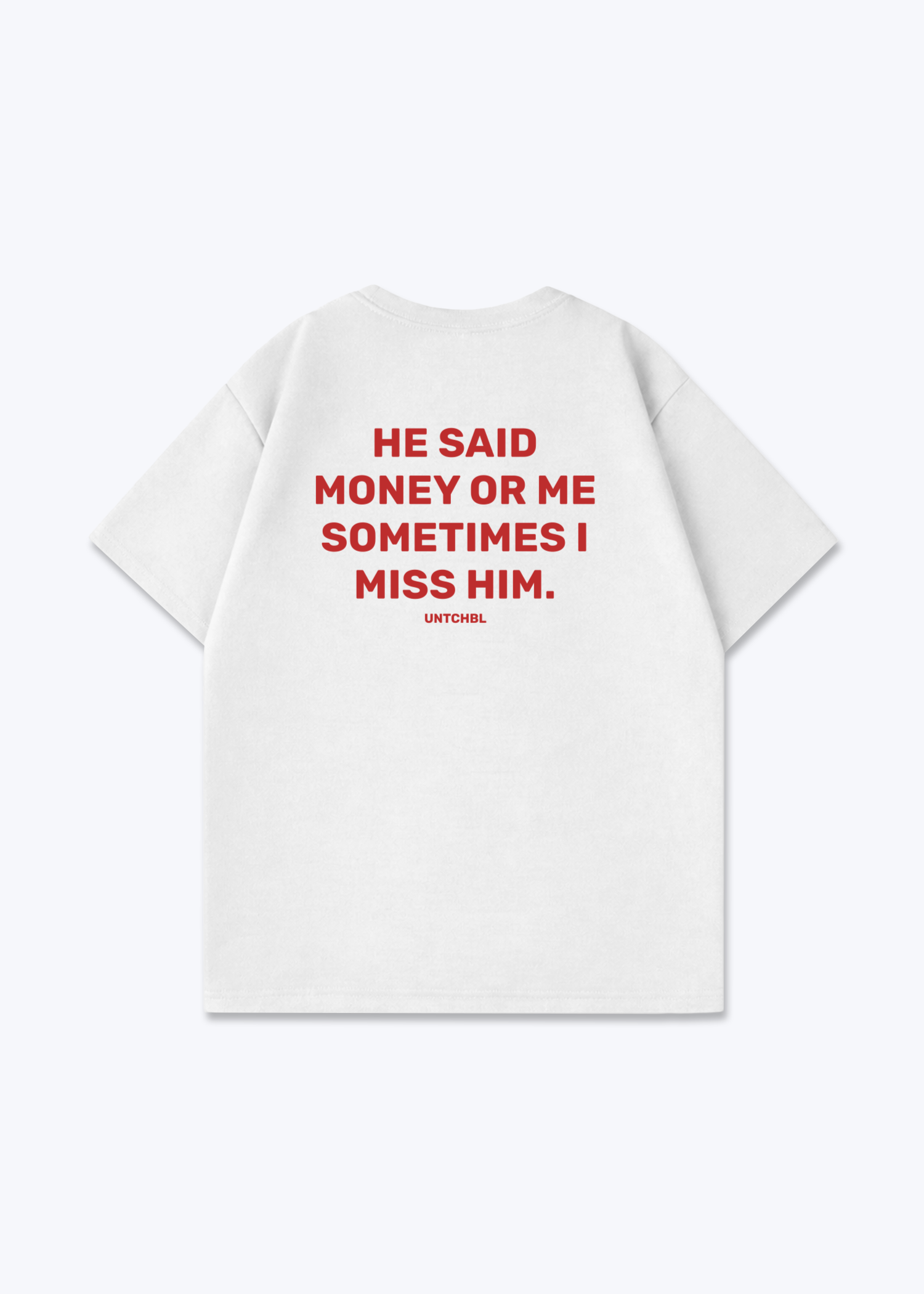 HE SAID - White Back (Designed)