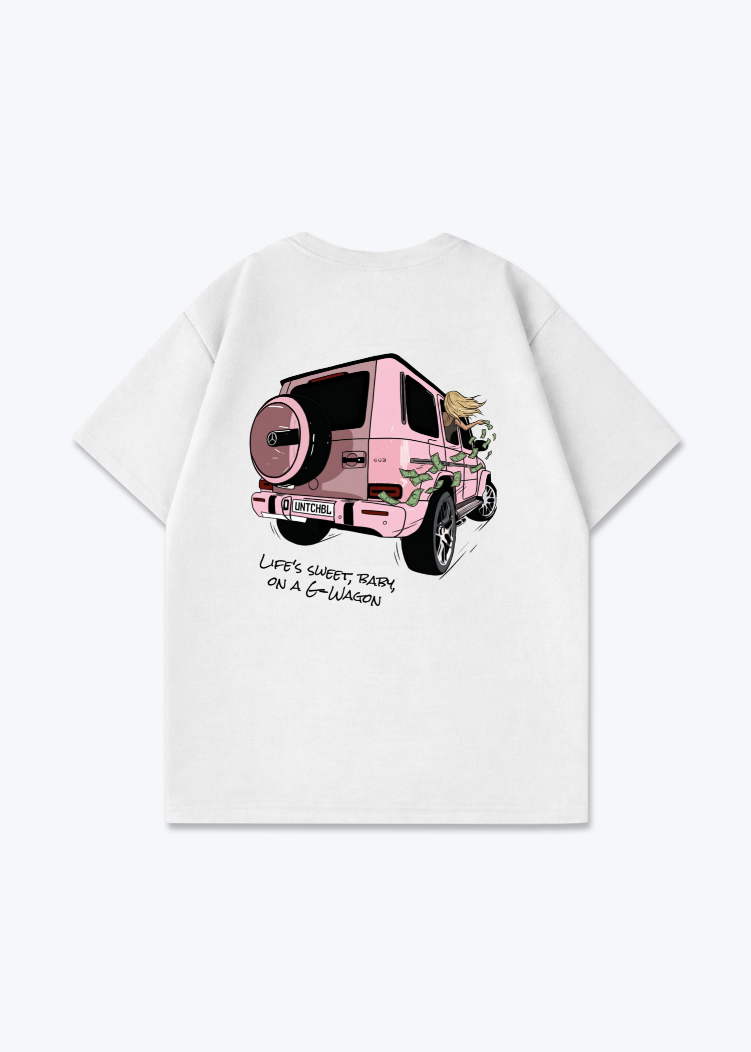 Oversized Shirt - White Back (Designed)