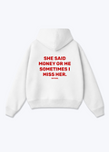 SHE SAID HOODIE - White Back (Designed)