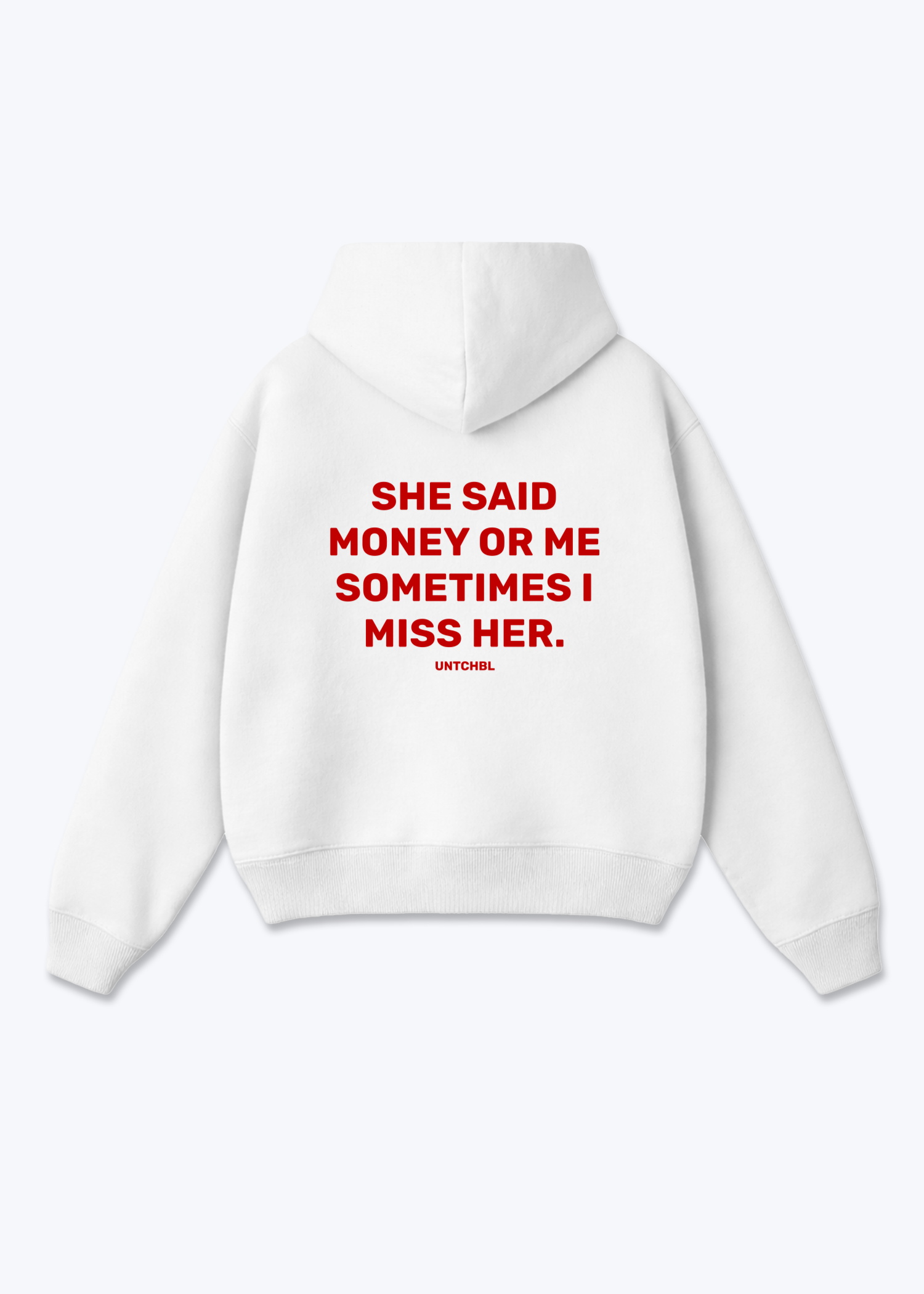 SHE SAID HOODIE - White Back (Designed)