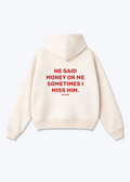 HE SAID HOODIE - Beige Back (Designed)