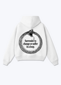 SURRENDER TO CHANGE HOODIE - White Back (Designed)