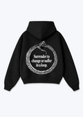 SURRENDER TO CHANGE HOODIE - Black Back (Designed)
