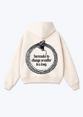 SURRENDER TO CHANGE HOODIE - Beige Back (Designed)