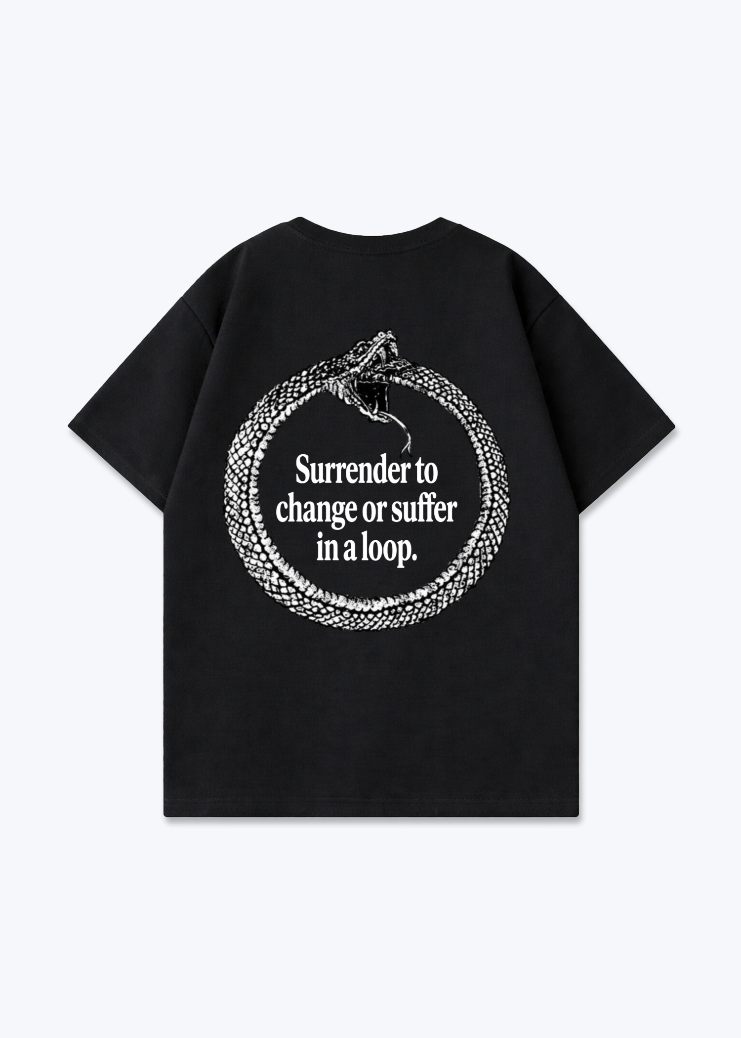 SURRENDER TO CHANGE TEE - Black Back (Designed)