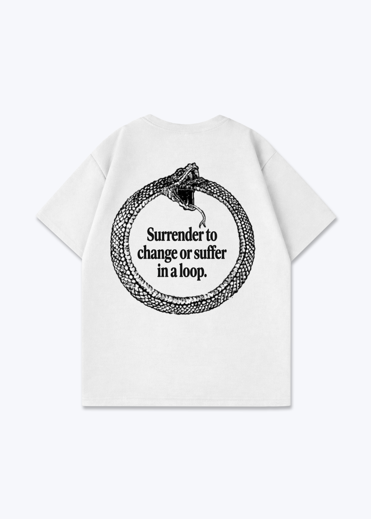 SURRENDER TO CHANGE TEE - White Back (Designed)