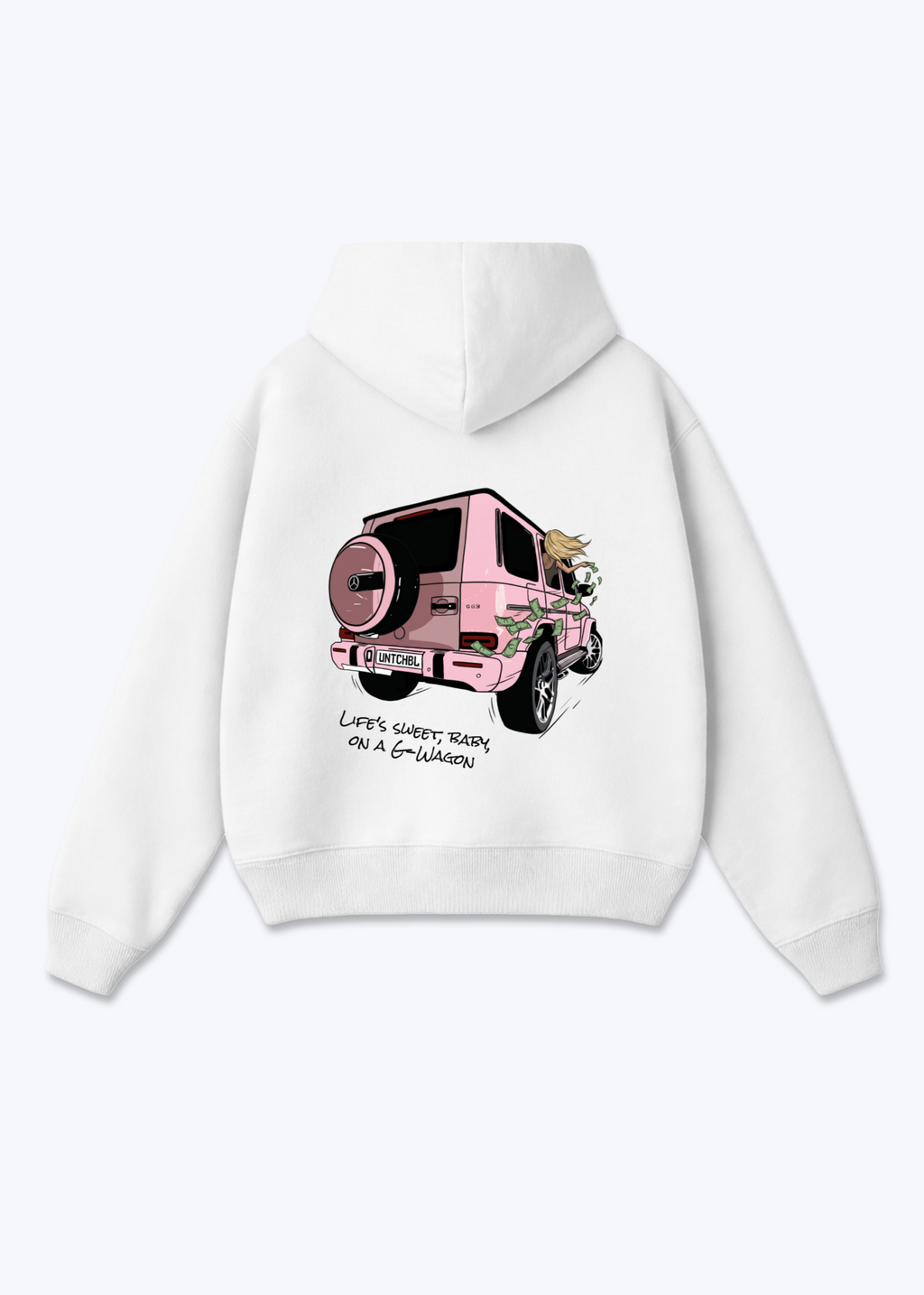 G-WAGON HOODIE - White Back (Designed)