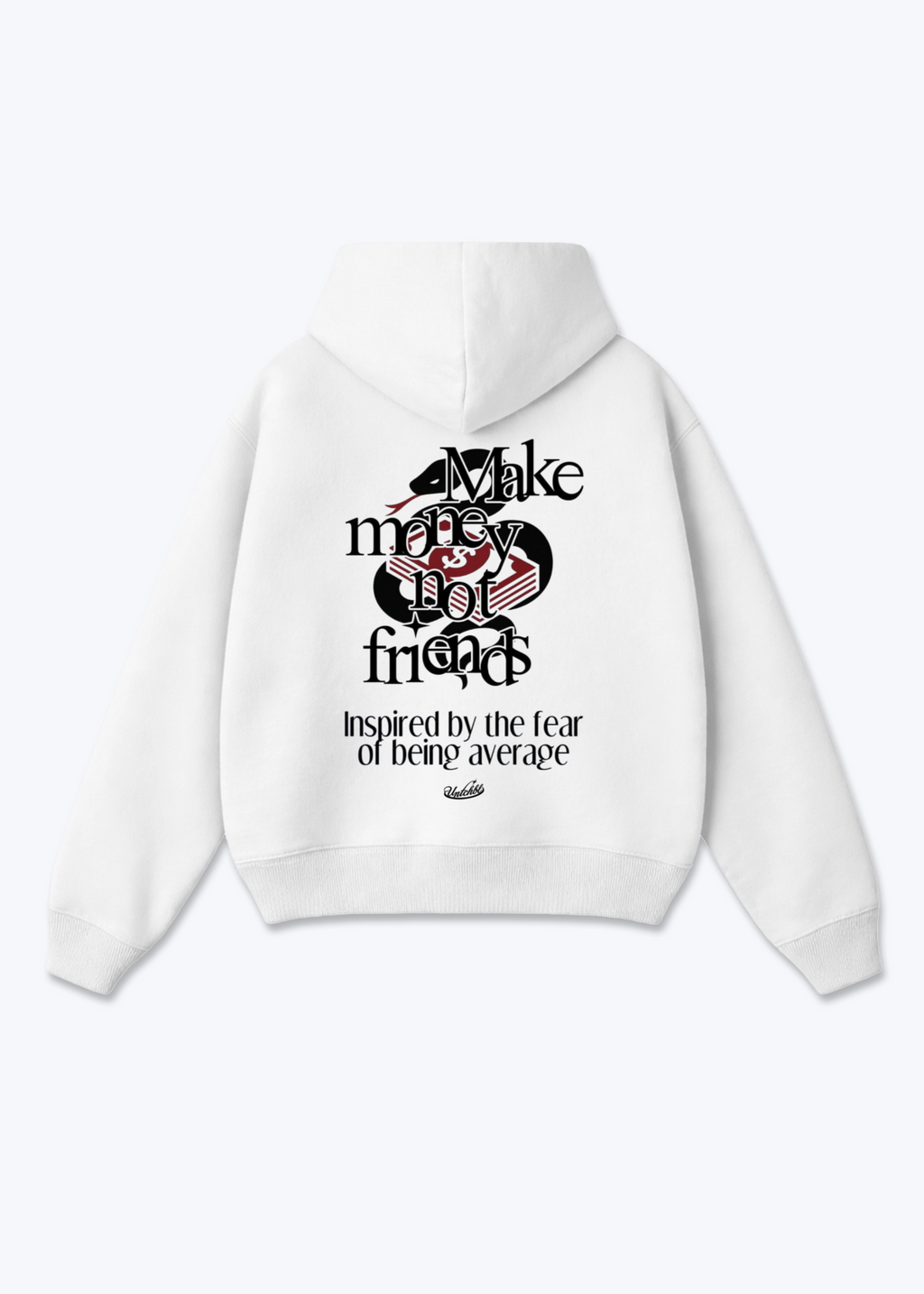 MMNF HOODIE - White Back (Designed)