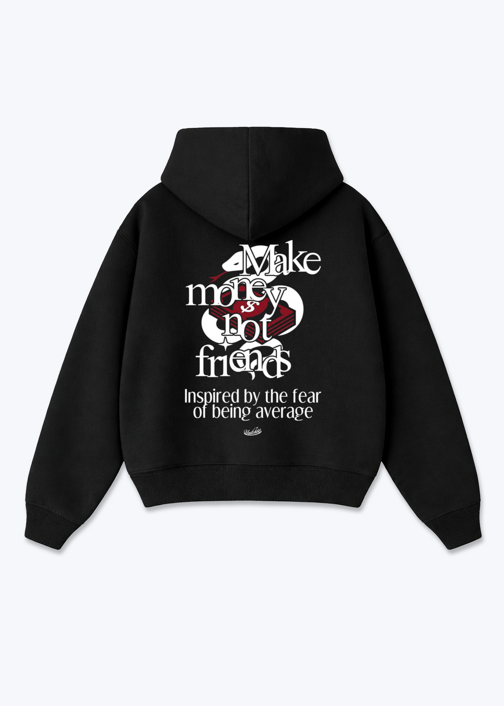 MMNF HOODIE - Black Back (Designed)
