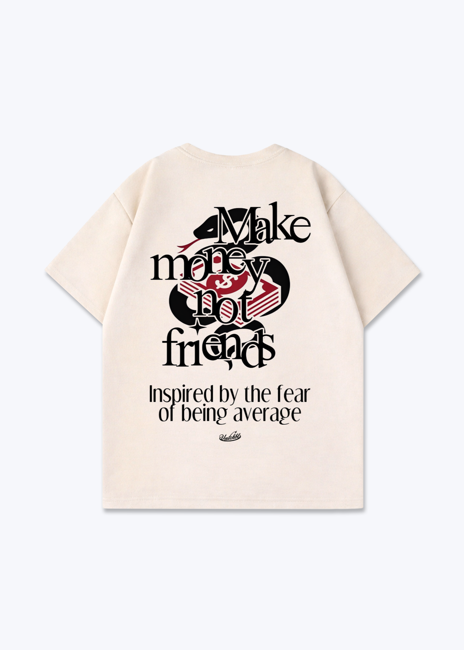 MMNF TEE - Beige Back (Designed)