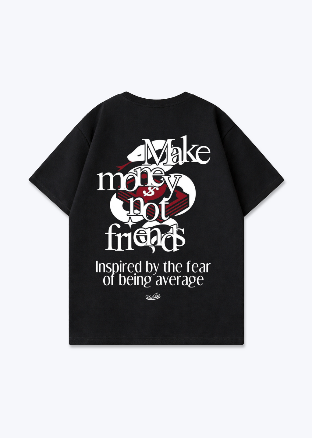 MMNF TEE - Black Back (Designed)