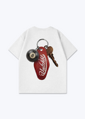 KEY CHANE TEE - White Back (Designed)