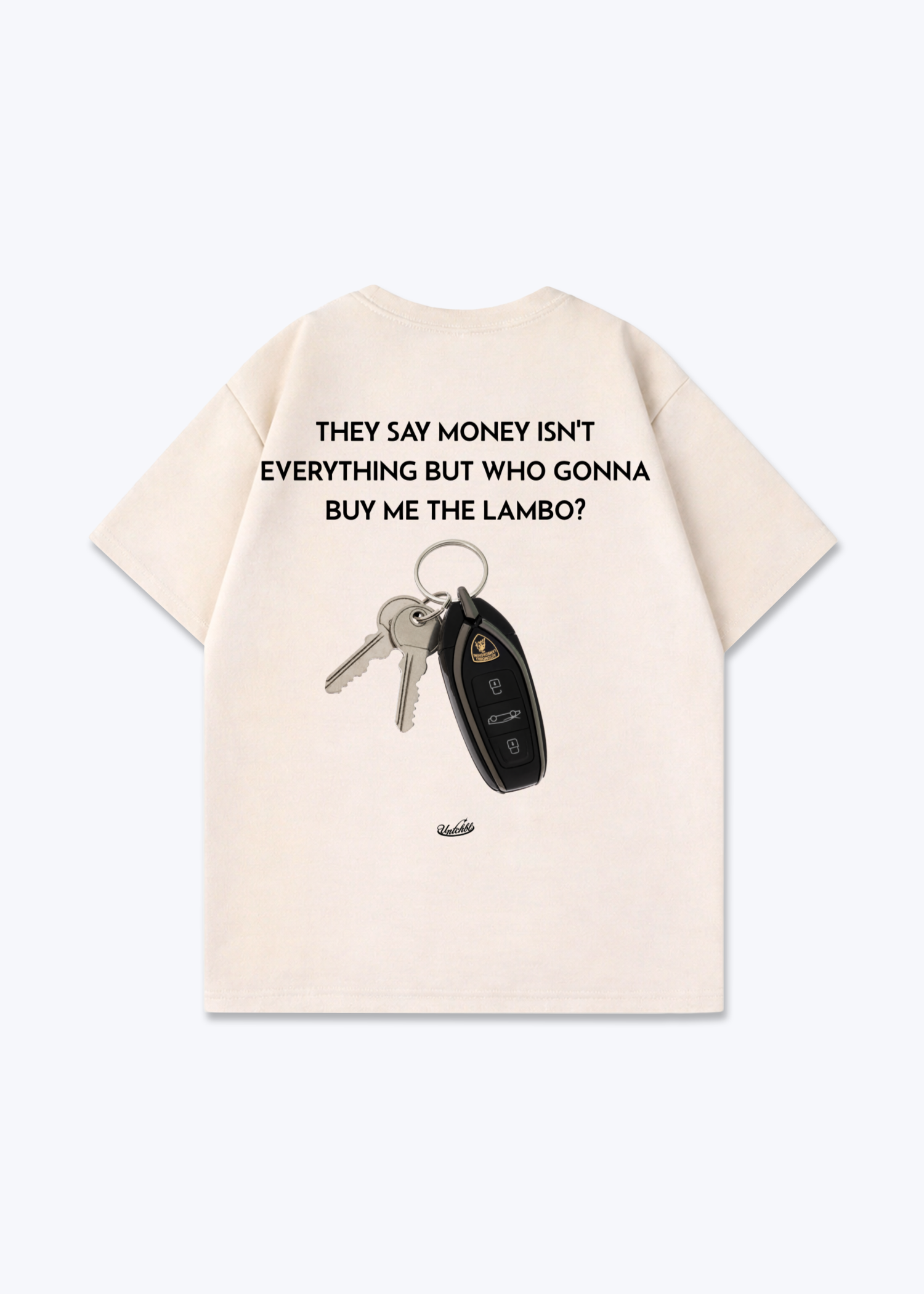 LAMBO KEY TEE - Beige Back (Designed)