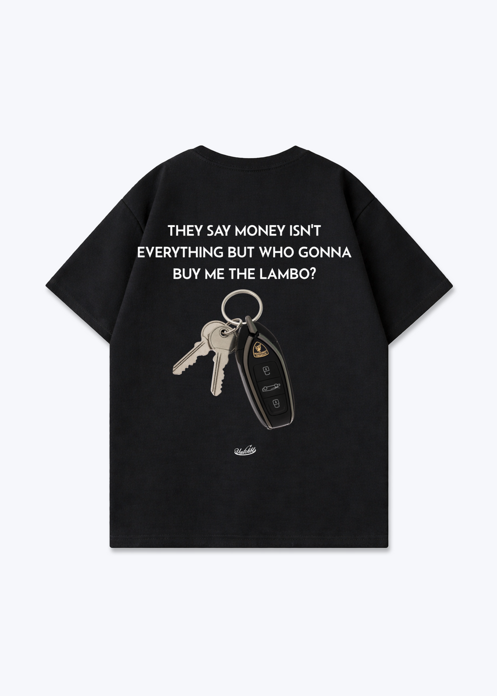 LAMBO KEY TEE - Black Back (Designed)