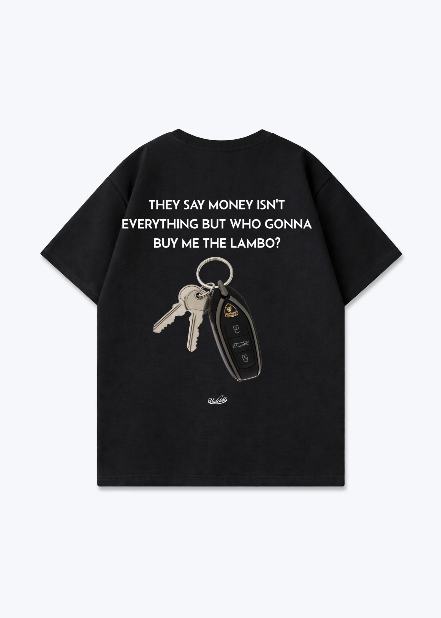 LAMBO KEY TEE - Black Back (Designed)