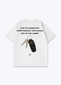 LAMBO KEY TEE - White Back (Designed)