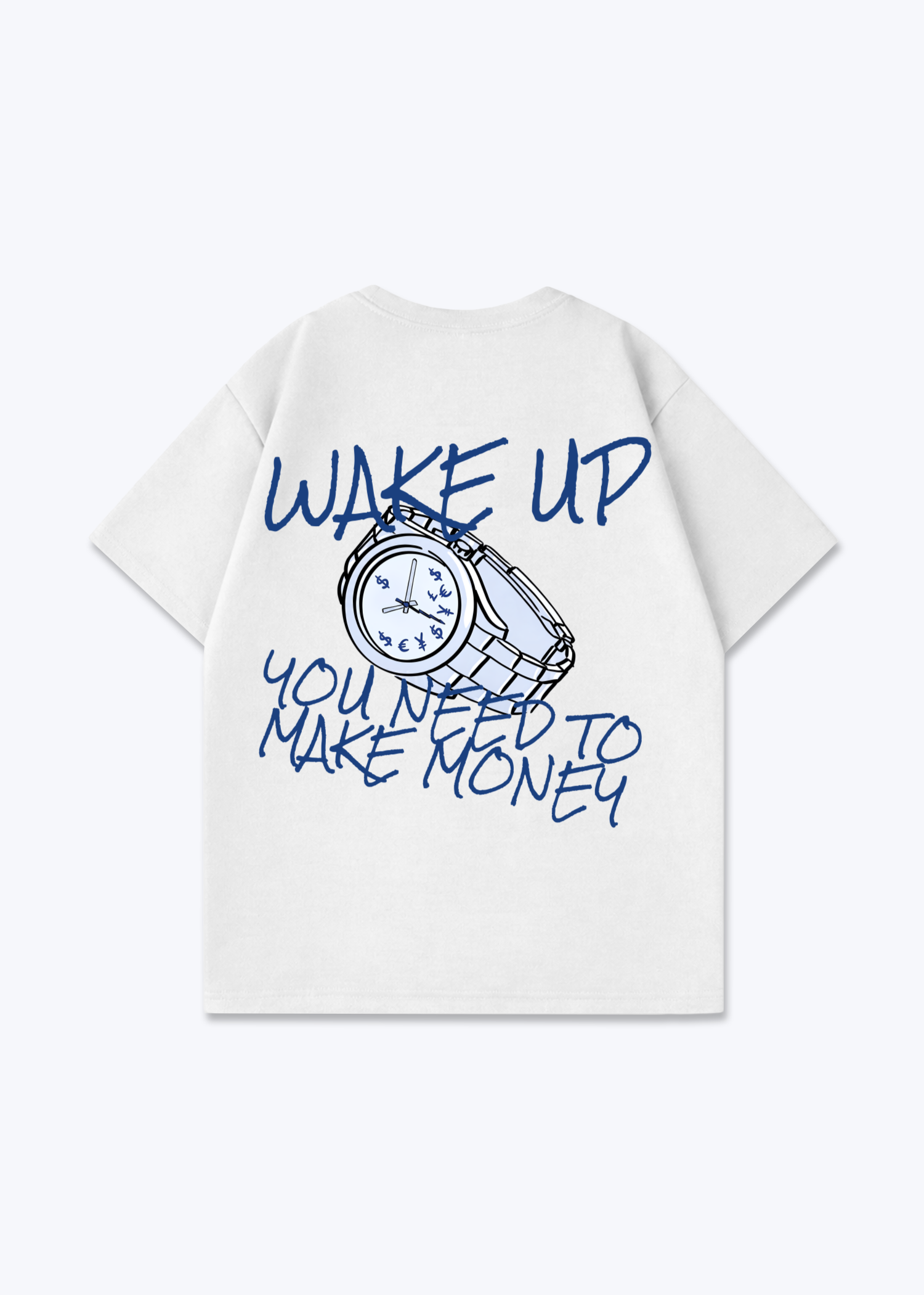 WAKE UP TEE - White Back (Designed)