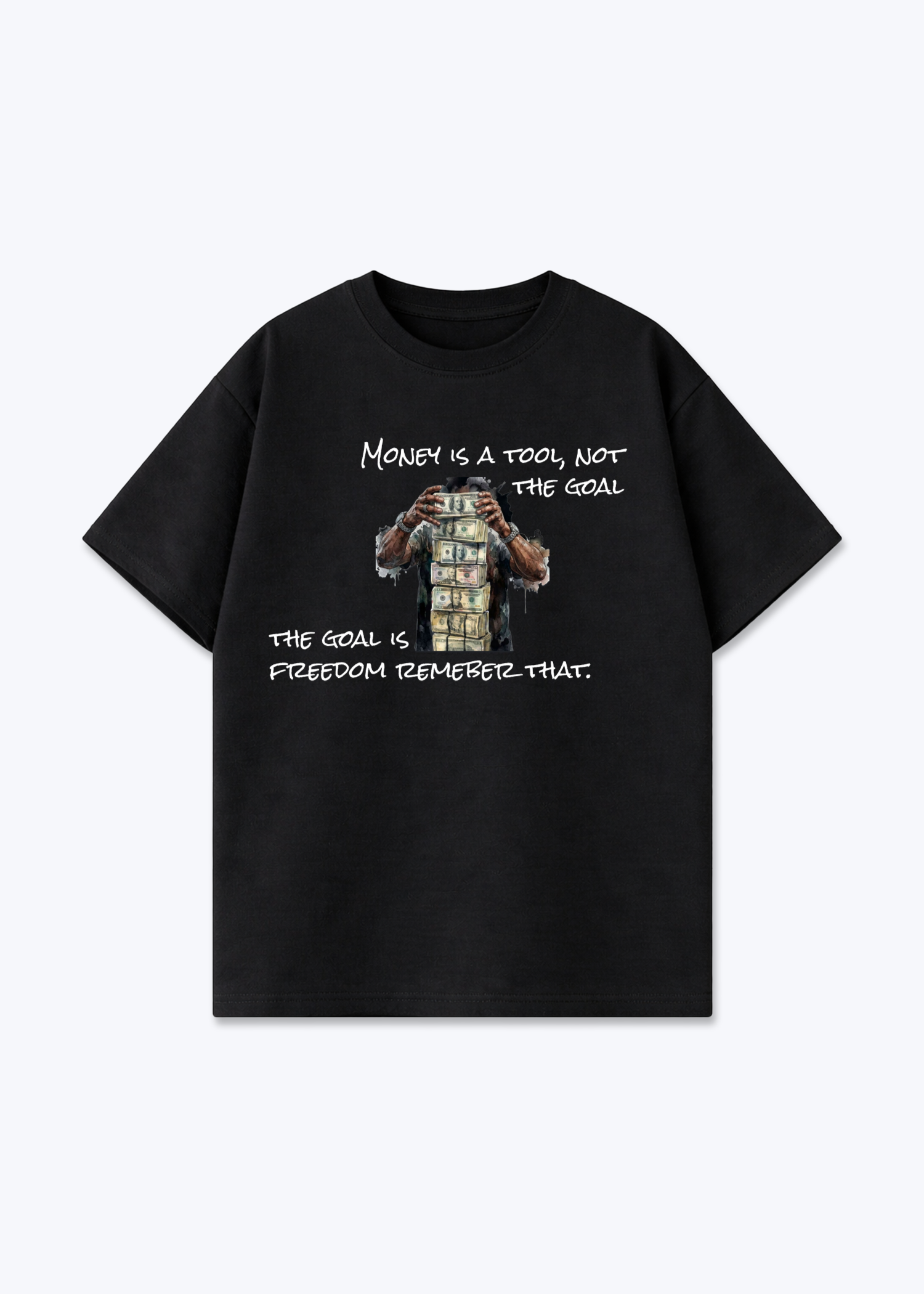 MONEY TOOL TEE - Black Front (Designed)