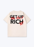 GET UP TEE - Beige Back (Designed)