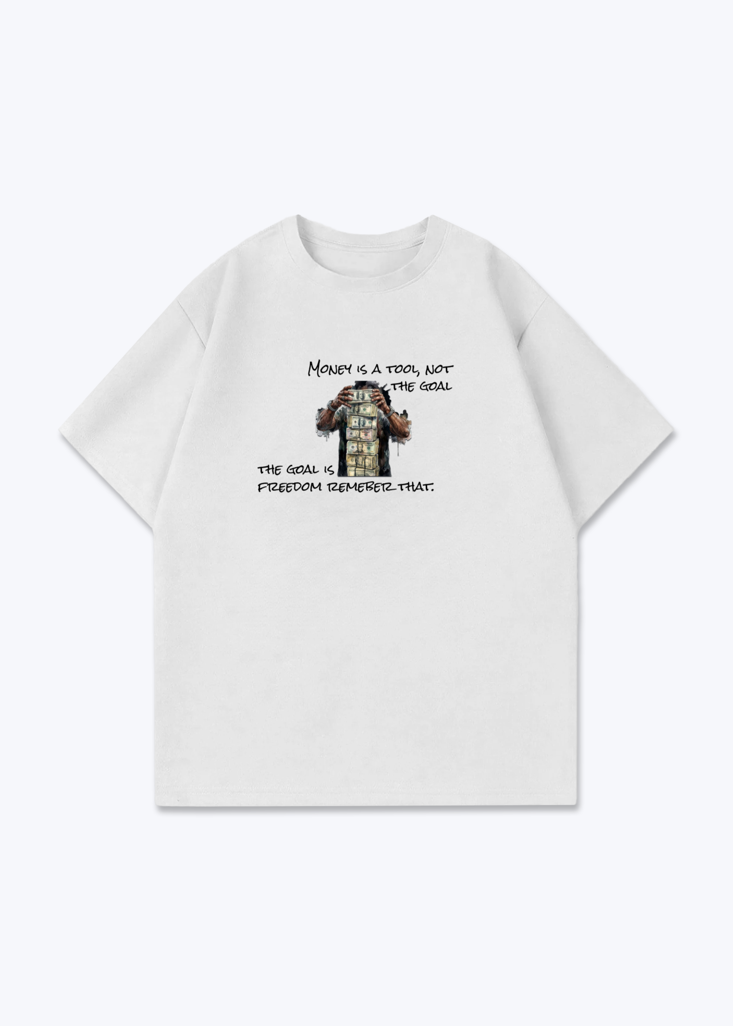 MONEY IS A TOOL - White Front (Designed)