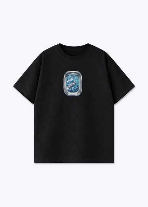 BOAT TEE - Black Front (Designed)