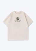 CUBE TEE - Beige Front (Designed)