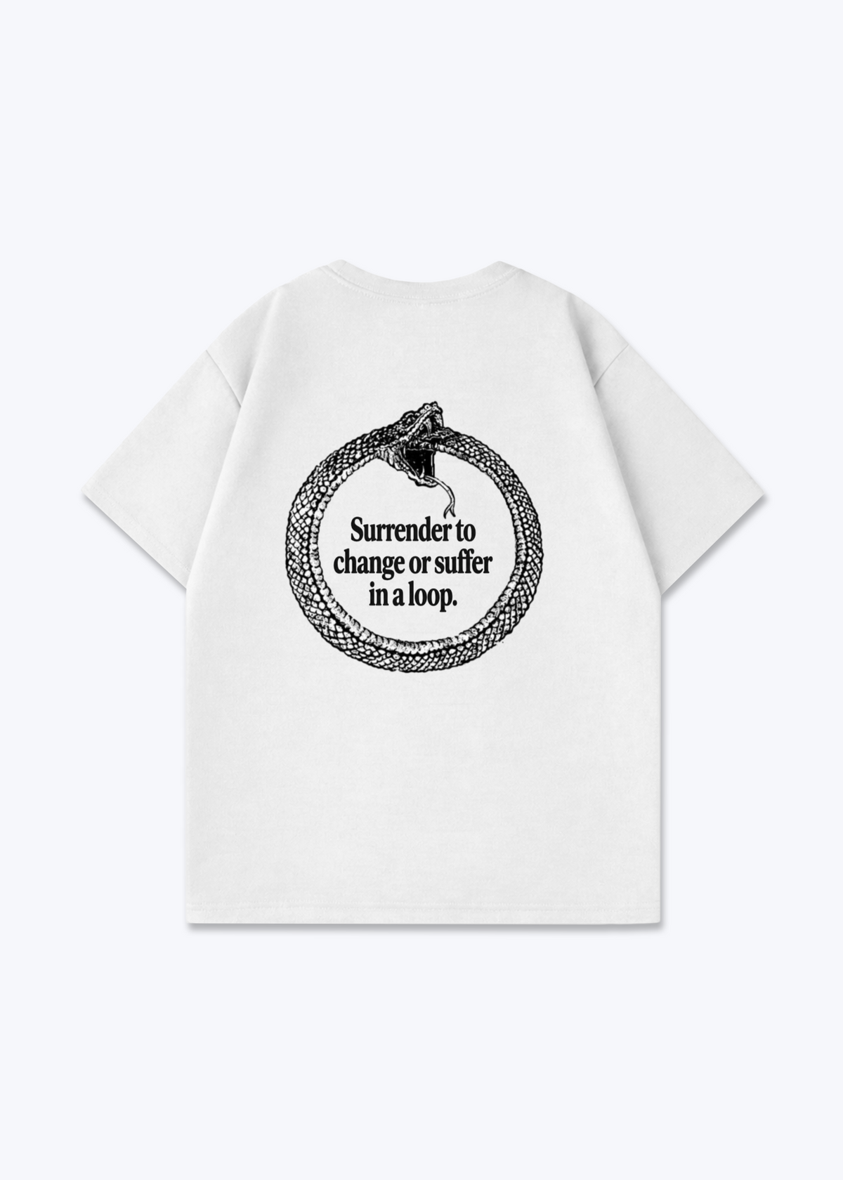 SURRENDER TO CHANGE TEE - White Back (Designed)