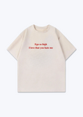 HIGH EGO TEE - Beige Front (Designed)