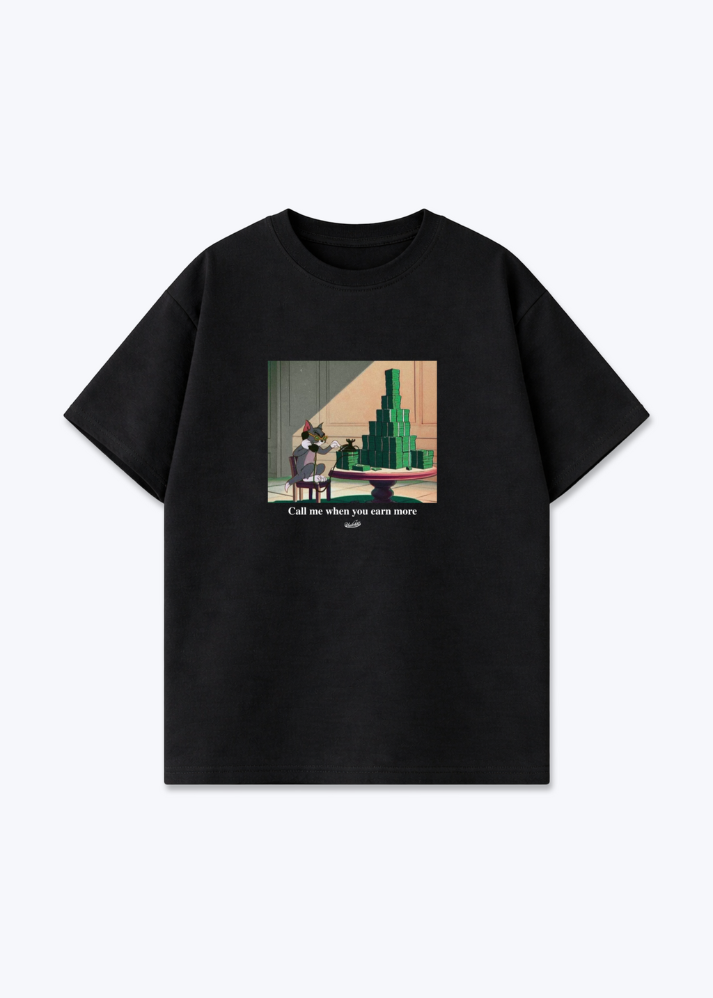 COUNTING MONEY TEE - Black Front (Designed)